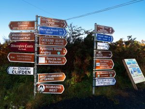 Driving In Ireland - sign posts - signage