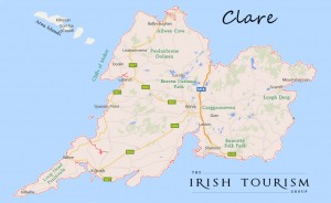 Places to Visit in County Clare Map
