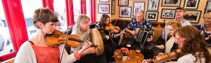 People playing Irish Trad Music