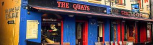 Outside sign for the Quays Bar