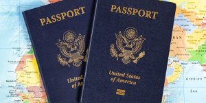 2 American passports