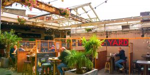 Interior of the beer garden