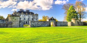 Castle front lawn