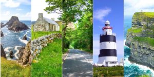 Collage of coastal Ireland