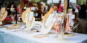 Handmade jewellery stall