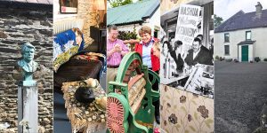 Collage of Kennedy's homestead