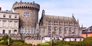 Exterior of castle in Dublin