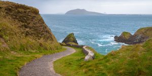 Cliff path and ocean views