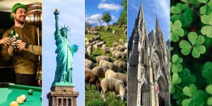 Collage of St. Patrick's Day images