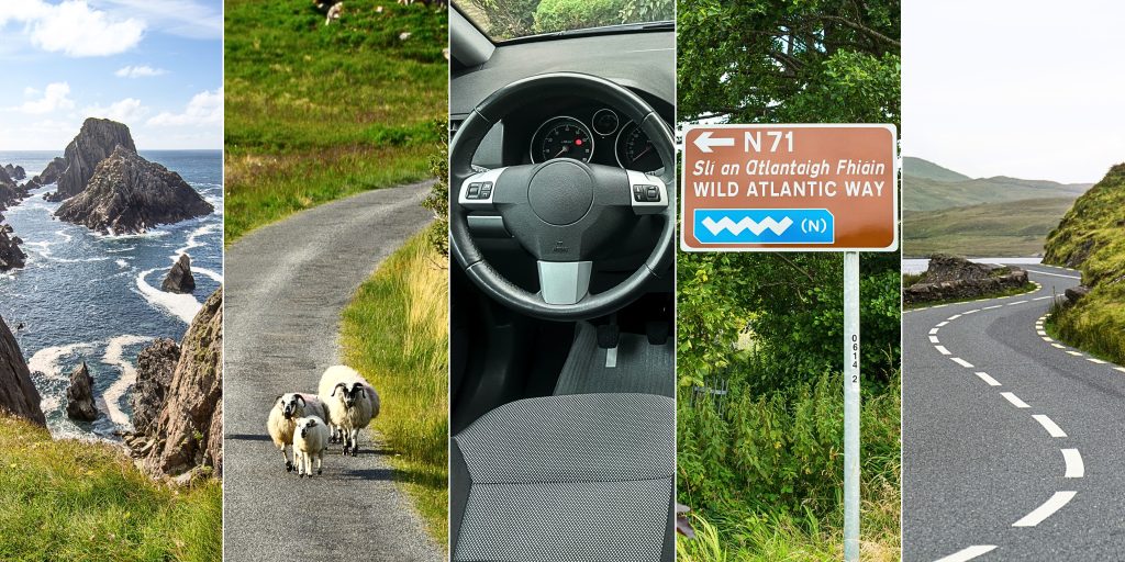 Collage of Irish roads