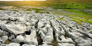 Rocky landscape of the Burren