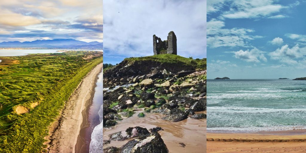 Collage of beaches in Ireland