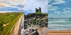 Collage of beaches in Ireland