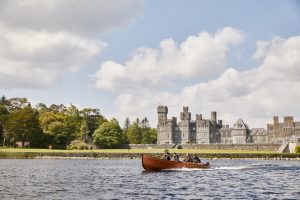 Fishing on a boat in Lough Corrib, Ashford Castle, Co Mayo