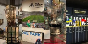 Banner featuring a variety of images showcasing the GAA Museum and its history at Croke Park.